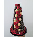 40cm Black & Red Strawberry Tower (Large)
